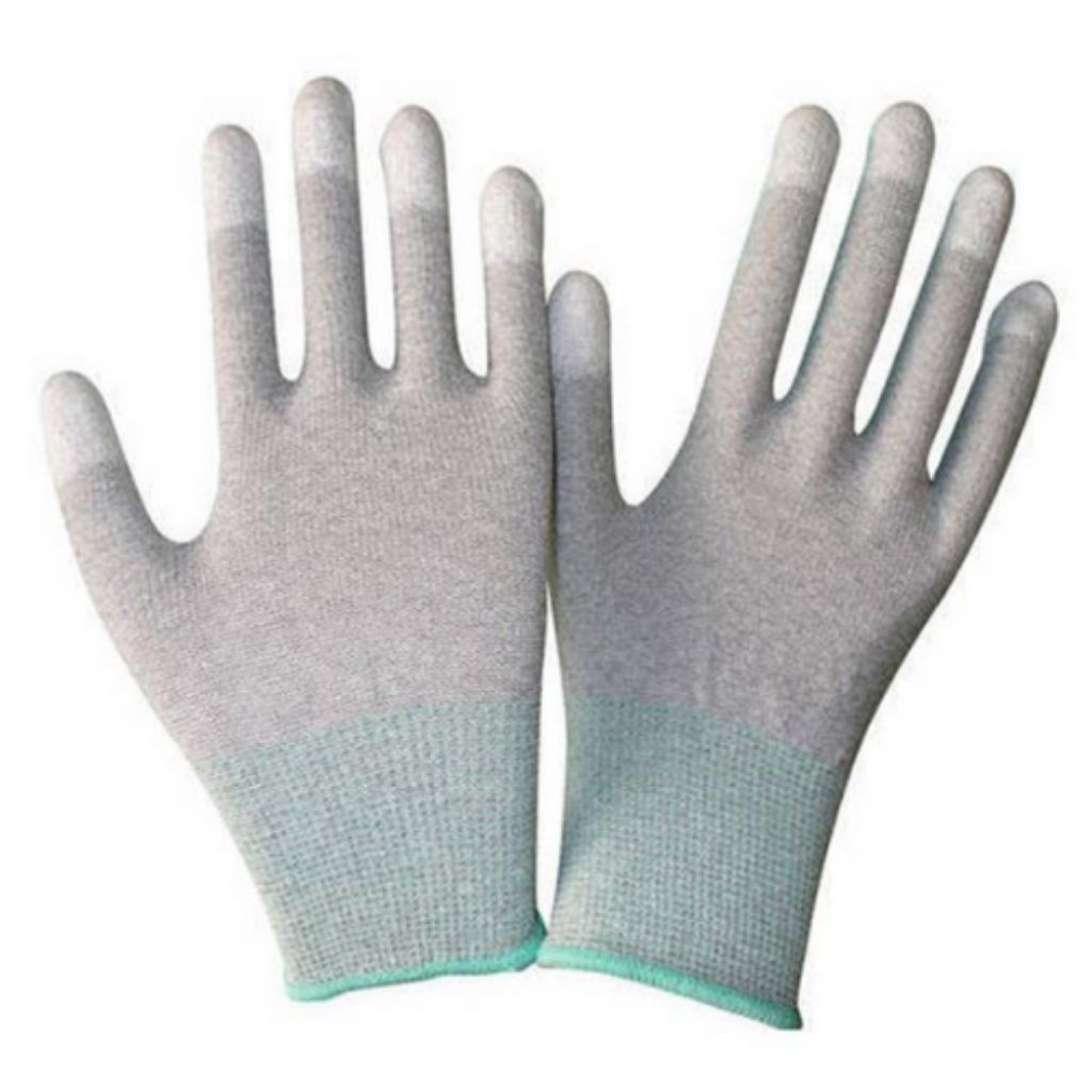 ESD PU Coated Gloves, Top Fit