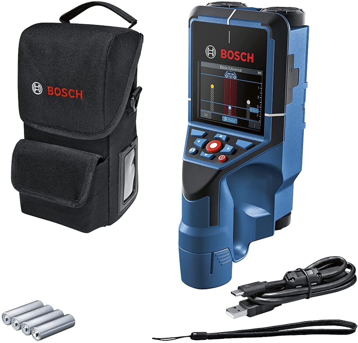 Bosch D-Tect 200 C Professional Detector for Metals, Woods and Pipes 06010816K0