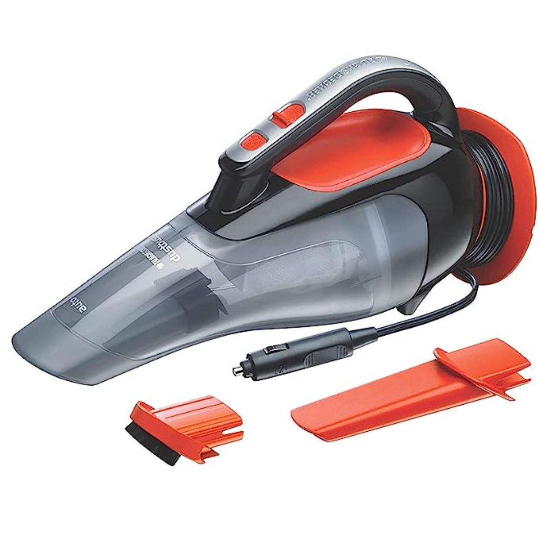 Black & Decker ADV1210 12V Powerful Dustbuster Automatic Car Vacuum Cleaner with 4 accessories