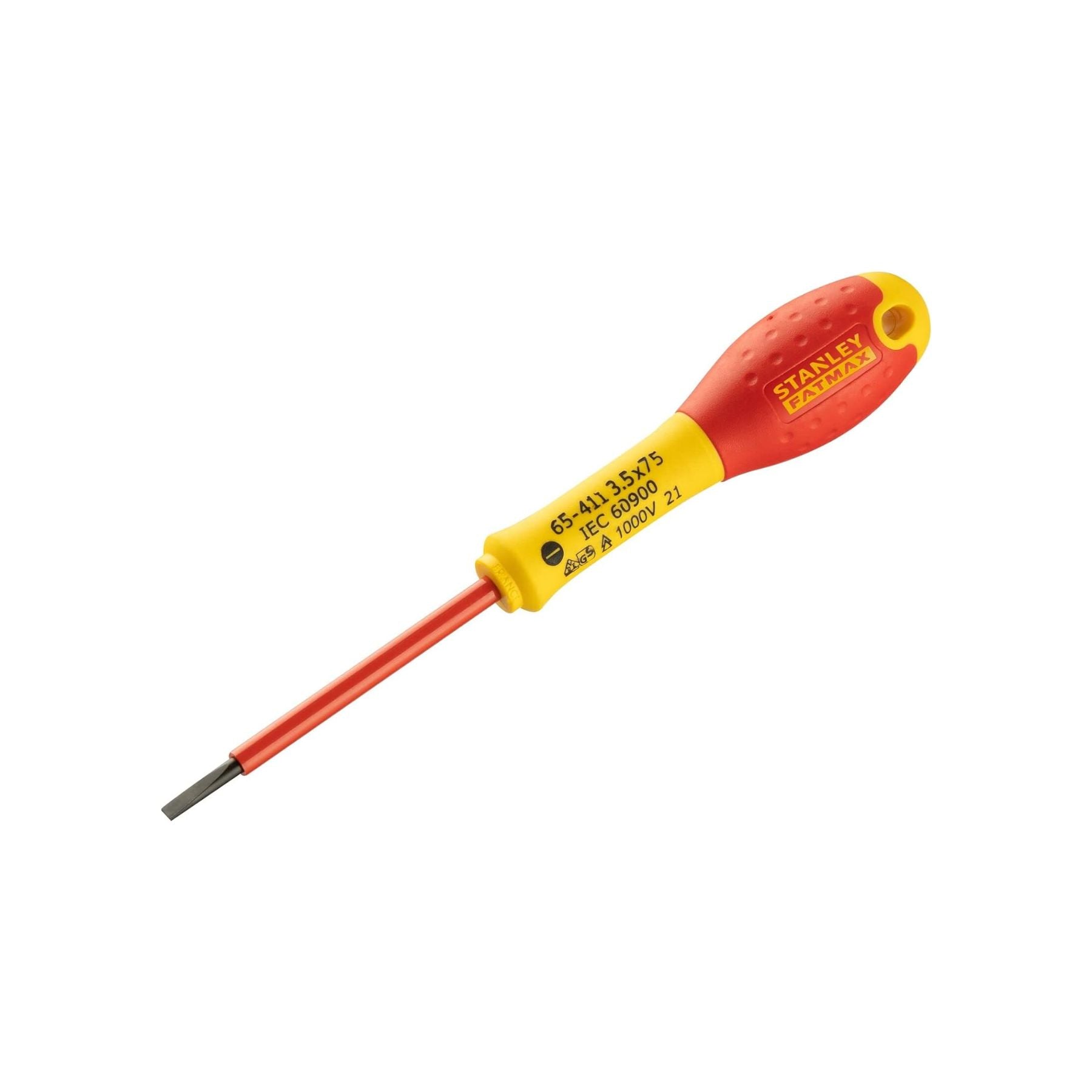 Stanley 0-65-411 VDE Screwdriver , Red/Yellow