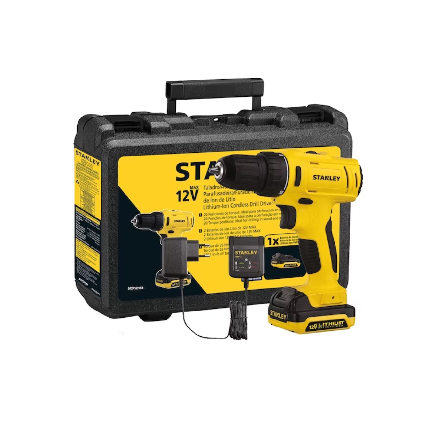 Stanley (SCI121S2-B1) 10.8V - 1.5 Ah Impact Drill driver