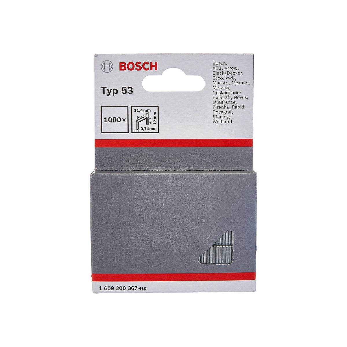 Bosch (1609200367) Staples 12mm Type 53 Pack of 1000