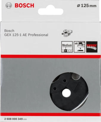Bosch (2608000349) Backing Pad 125mm - Appropriate for Bosch GEX 125-1 AE Professional