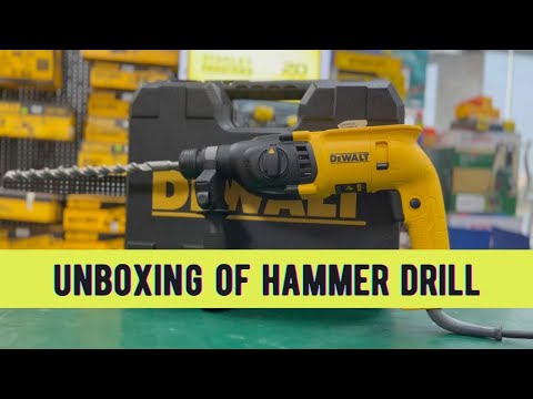 Dewalt Hammer Drill Unboxing & testing video