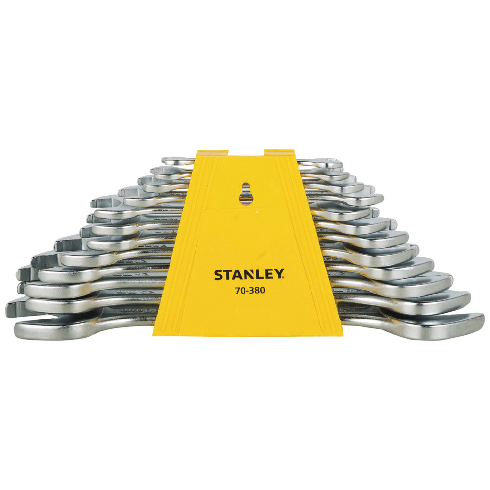 Stanley (70-380E) 12Pc Double O/E Spanners Set , 6X7 TO 30X32MM