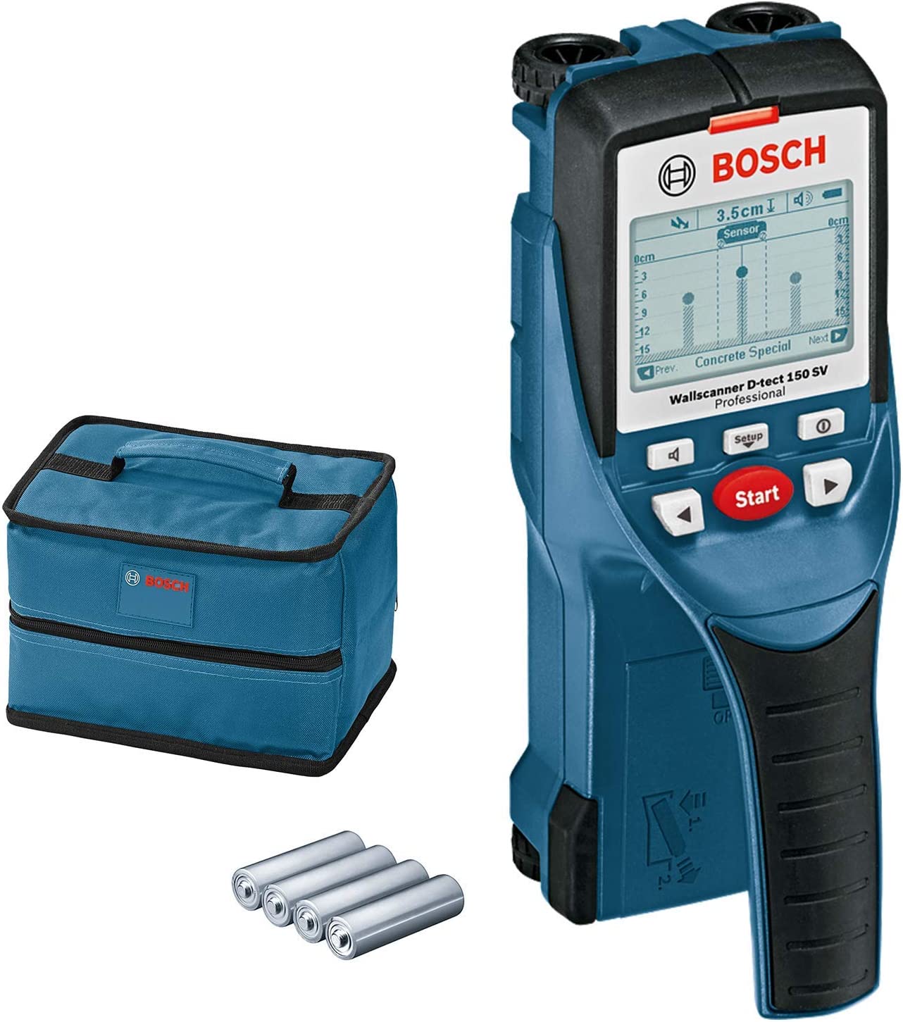 Bosch D-Tect 150 SV Professional Wall Scanner and Detector 0601010008