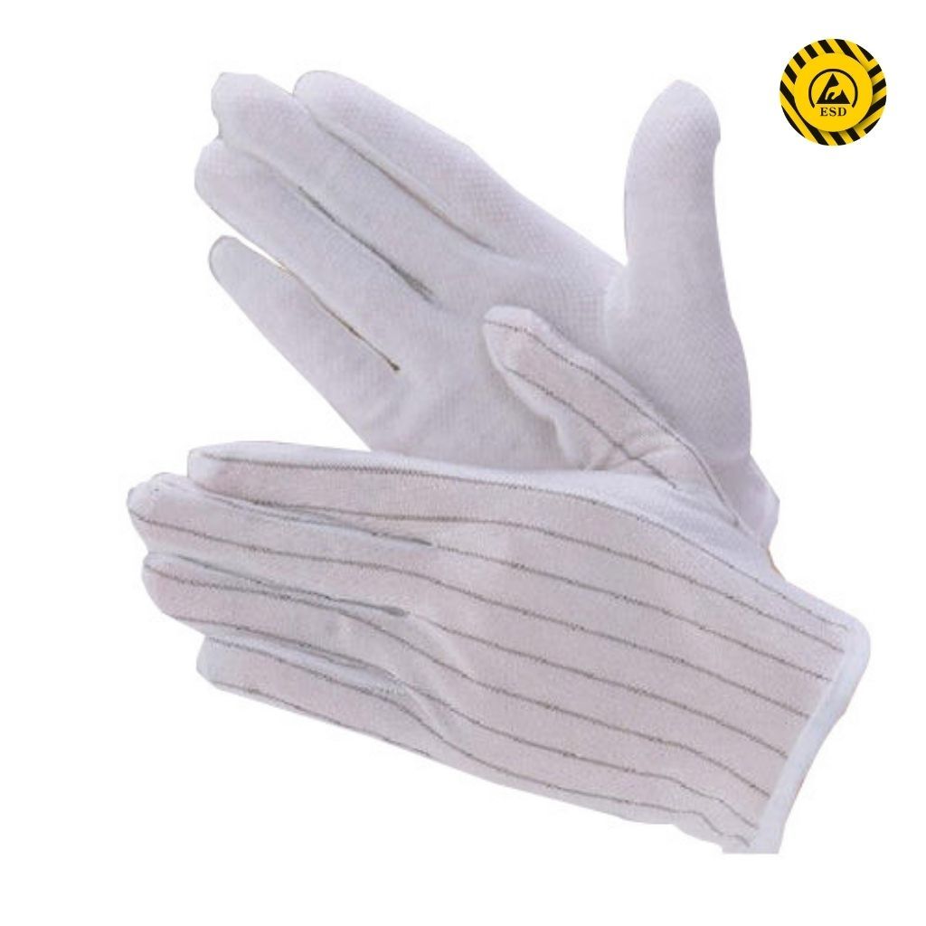 ESD Nylon Dotted Gloves