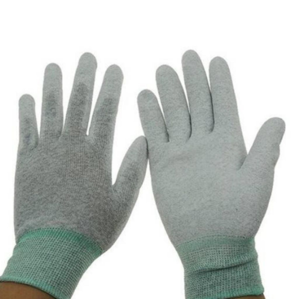 ESD PU Coated Gloves, Palm Fit
